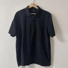 ユニクロ　ドライカノコポロシャツ（半袖）　ブラック　ＸＬ