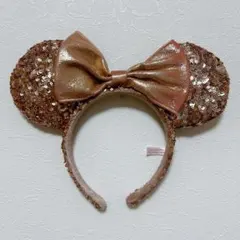 ディズニー スパンコール カチューシャ ピンク