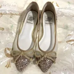 emma francis フラットシューズ　22cm グリッター　パンプス
