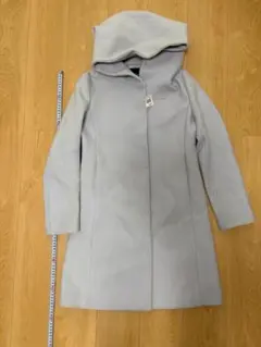 グリーンレーベルリラクシング 2WAY フード付コート グレー 38