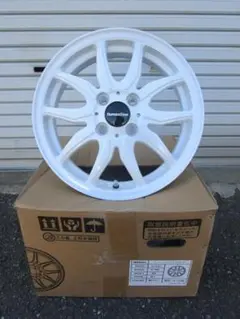 送料無料14インチ4.5J +45 4穴 PCD100 軽 スポーク ホワイト - メルカリ