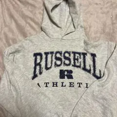 '90s RUSSELL ATHLETIC グレー パーカー Mサイズアメリカ製