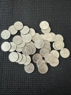 フランス旧硬貨　1フラン40枚セットのサムネイル