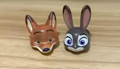 ディズニー ファッションリング ロイヤルクリア ニック ジュディ 2個 ガチャ