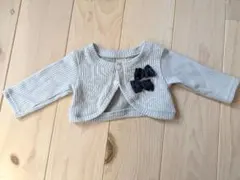 petit main ベビーカーディガン　グレー