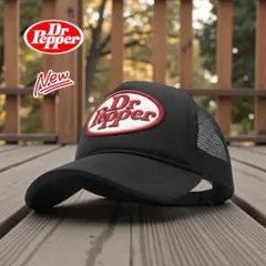 Dr Pepper ドクターぺッパー トラッカーキャップ ブラック　新品