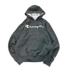 7AS13【 Champion】ロゴプリント　スウェットパーカー　古着used