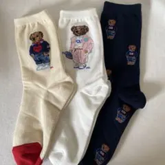 ロ*ル様 ポロラルフローレンのおしゃれなレディース用ソックス2足セット 新品22