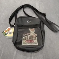 Disney Zootopia ショルダーバッグ　ポーチ ブラック　ズートピア