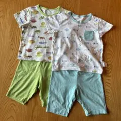 ユニクロ パジャマ 半袖 おさかな レオレオニ　カメレオン　2組セット 90