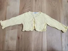 familiar　ファミリア　 黄色　カーディガン 入園式　80