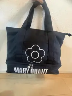 早い物勝ちMARY QUANT 大容量フラワーロゴトートバッグ