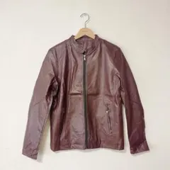 革ジャン レザージャケット メンズ 大きいサイズ ブラック ネイビー ボルドー