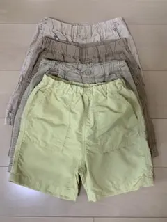 ユニクロ　キッズ120 イージーショートパンツ　水陸両用ショートパンツ　4枚
