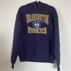 Champion ワシントン大学 カレッジロゴ パーカー 紫 M 古着