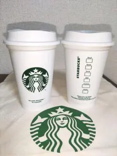【スタバ】リユーザブルカップ2個セット❣【巾着付き】