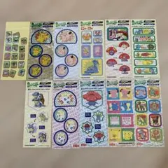 平成レトロ　ポケモン　ポケットモンスター　永谷園　バラエティシール　11枚セット