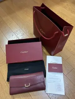Cartierカルティエ　Cドゥ長財布　収納袋　箱　ギフトバッグ付き