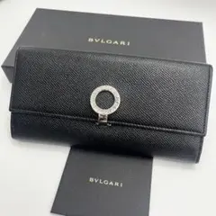 正規品⭐️極美品⭐️BVLGARI ブルガリ　男女　ロングウォレット　財布　ブラック ブルガリ 長財布 財布 メンズ オクト レザー ブラック 36970