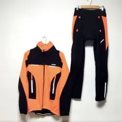ellesse ジャンプスーツ M グレー/ピンクオレンジ - メルカリ