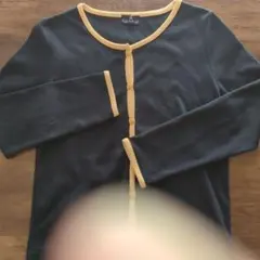 Karl Park Lane 黒と黄色のカーディガン Mサイズ