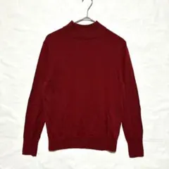 무인 양품 목의 틱 틱을 억제했다 하이넥 스웨터 M 레드 울 100%
