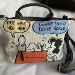 スヌーピー コミックデザイン ショルダーバッグ