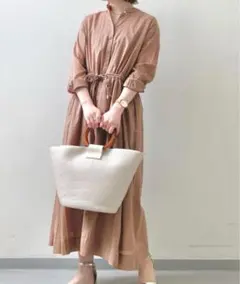 【URBAN RESEARCH DOORS 】コットンボイルシャツワンピース