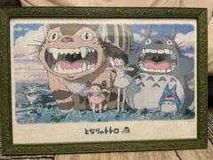 となりのトトロジグソーパズル 1000ピース完成品　箱無し　額付きのサムネイル