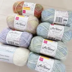 【114】DAISO Air Blend & NuanceMohair毛糸まとめ