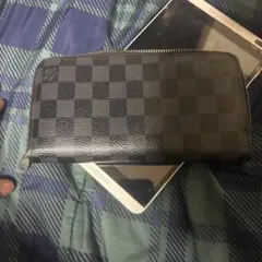 LOUIS VUITTON ダミエ グラフィット ジッピーウォレット 고장·부품용 품목