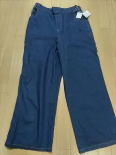 (新品)デニムイージーパンツ