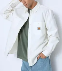 Carhartt WIP Clink Shirt ホワイト L ワーク シャツ