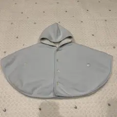 【7259】ラルフローレン　ベビーポンチョ　12M 80cm 水色