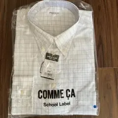 COMME CA チェック柄長袖シャツ LL School label