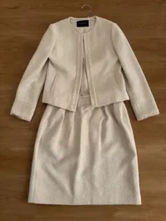 グリーンレーベルリラクシング　ユナイテッドアローズ　ツイード　ノーカラースーツ