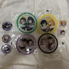 鬼滅の刃 くら寿司 ビッくらポン コースター 缶バッジ 消しゴム