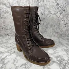 REGAL レースアップ ブーツ サイドジップ レザー 23.5cm ブラウン