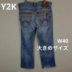EDWIN 503 日本製 デニムパンツ W40 ヴィンテージ風　ジップポケットのサムネイル