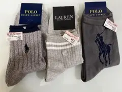 ラルフローレン ソックス 3足セット 22-24cm
