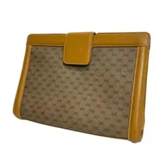 美品 GUCCI 2719 セカンドバッグ オールドグッチ マイクロGG レザー