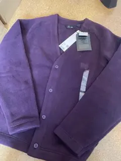 UNIQLO NEEDLES フリースオーバーサイズカーディガン パープル　XS