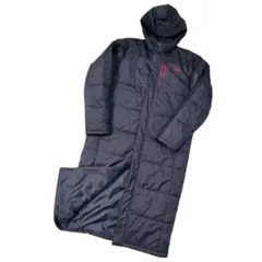 ✨良品✨プーマ 肉厚 ロングベンチコート フード付き ブラック サイズ L