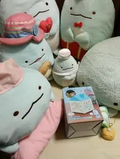 すみっコぐらし とかげ ぬいぐるみ　セット　おとまり会　うつぶせ　とかげキャンプ