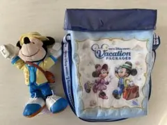 【ディズニー】バケーションパッケージ ポップコーンケース/ミッキーぬいぐるみ