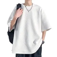 夏服 メンズ tシャツ メンズ 半袖 大きいサイズ 無地 五分袖 速乾性 柔らか