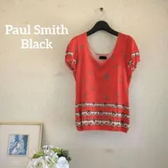 Paul Smith Black 小花とリボン 半袖ニットトップス Mのサムネイル