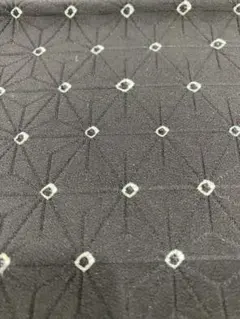 幾何学模様 黒 綿生地 34cmx93cm