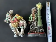 BARCINO / バルシーノ】 モザイク置物 闘牛＆マタドール 2点セット