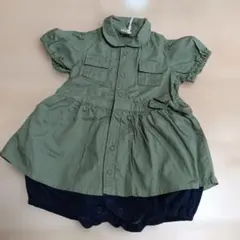 値下げ 新品 アプレレクール ロンパース 80